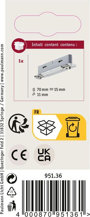 Image du produit Paulmann Système de rail principal-voltage