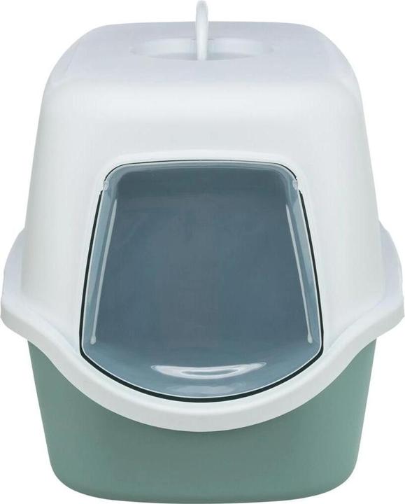 Immagine prodotto Trixie Lettiera per gatti Vico con coperchio, verde/bianco (Lettiera per gatti chiusa)