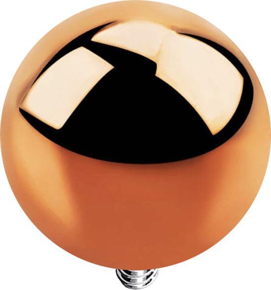 Image du produit Star Piercing Dermal Anchor Boule or rose (Acier chirurgical 316L, sans laiton)