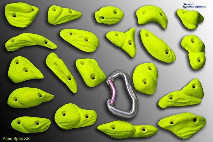 Move It Climbingholds Alien XS Spax Set di maniglie da arrampicata (Arancia)
