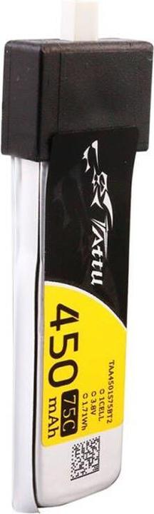 Image du produit Gens Ace Piles Lipo 450mAh 3.8V 75C 1S1P HV (5pcs). (3.80 V, 450 mAh)