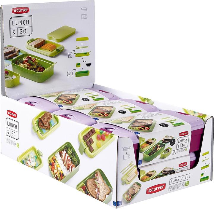 Productafbeelding Curver Lunchbox 'Lunch & go' inkl. Besteck