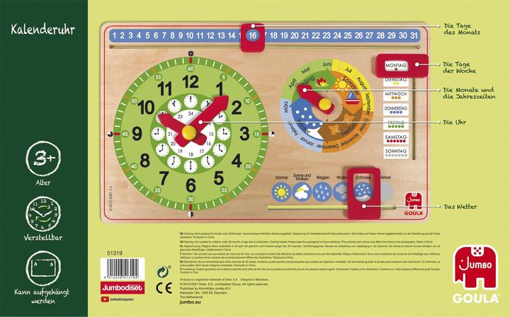 Produktbild Goula Kalenderuhr Kleinformat (Deutsch)