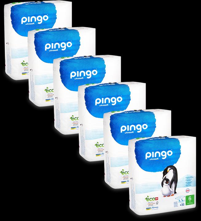 Pingo Ökowindeln (Gr. 6, Monatsbox, 192 Stück)