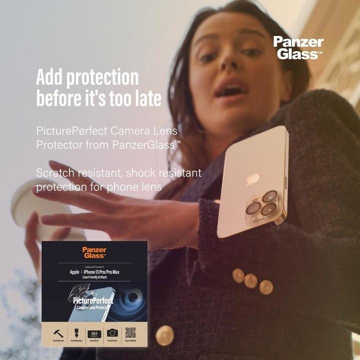 Immagine prodotto PanzerGlass Protezione della macchina fotografica (1 Pezzo/i, Apple iPhone 13 Pro Max, Apple iPhone 13 Pro)