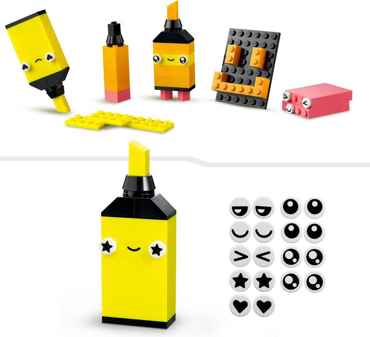 Immagine prodotto LEGO 11027 Set di costruzioni creative al neon (11027, LEGO Classic)