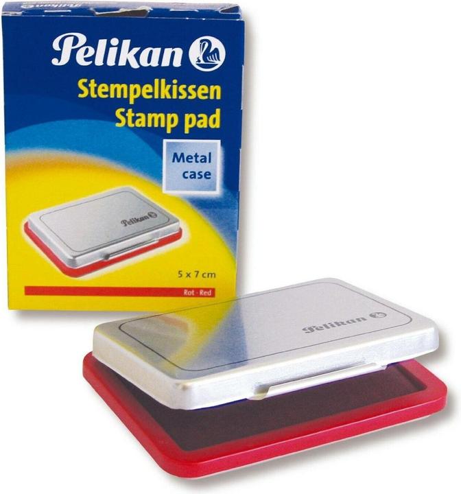 Actual product image Pelikan Metal stamp pad red
