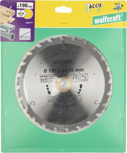 Productafbeelding wolfcraft wolfcraft 1 Akku-Kreissägeblatt HM ø150x10 mm