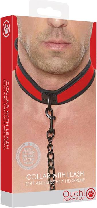Actual product image Ouch! Neoprene Collar With Leash