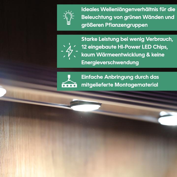 Produktbild Parus by Venso Wall Spot 120cm, Abstrahlwinkel 60°, LED Wachstumslampe, Grow Light für Zimmerpflanze (LED, 245 V)