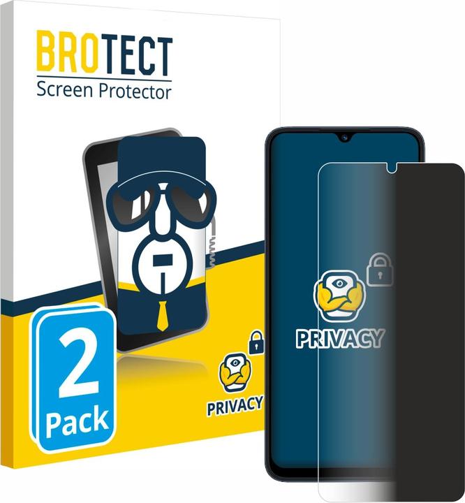 Actual product image BROTECT Anti-spy privacy film Blue light protection film (2 Piece, Xiaomi Redmi 12C)