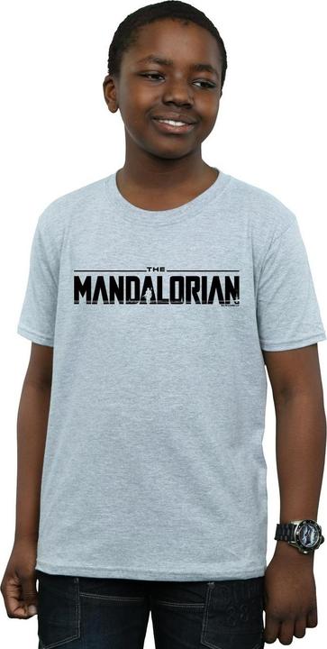 Immagine prodotto Star Wars The Mandalorian Logo Maglietta Ragazzi (152, 158)