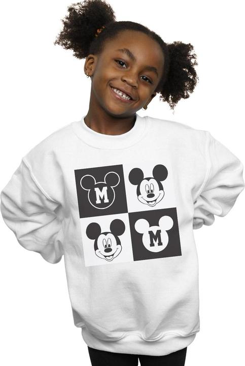 Produktbild Disney Mickey Mouse Smiling Squares Sweatshirt Mädchen (152, 158)