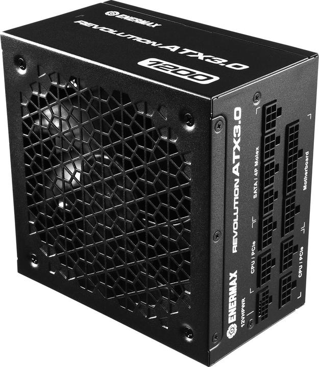 Immagine prodotto Enermax REVOLUTION ATX3.0 Enthusiast Gaming Streaming ATX PSU 1000W 80Plus Gold PCIe 5.0 Ready Full- (1200 W)