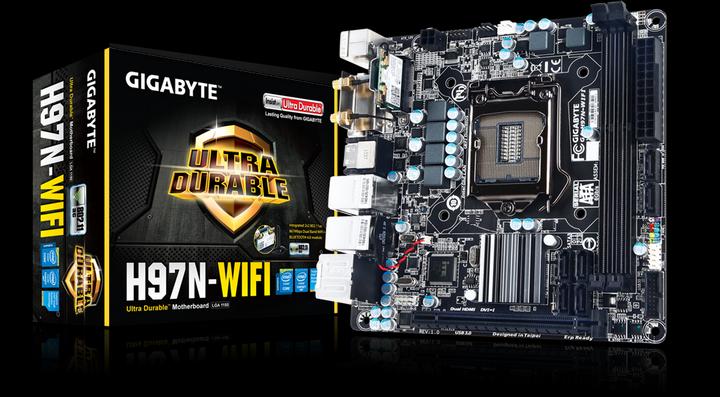 Produktbild Gigabyte Ga-H97n-Wifi (LGA 1150, Intel H97, Mini-ITX)