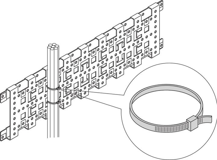 Actual product image Schroff 19" accessories mechanical (Metal cable ties, 1 pcs.)