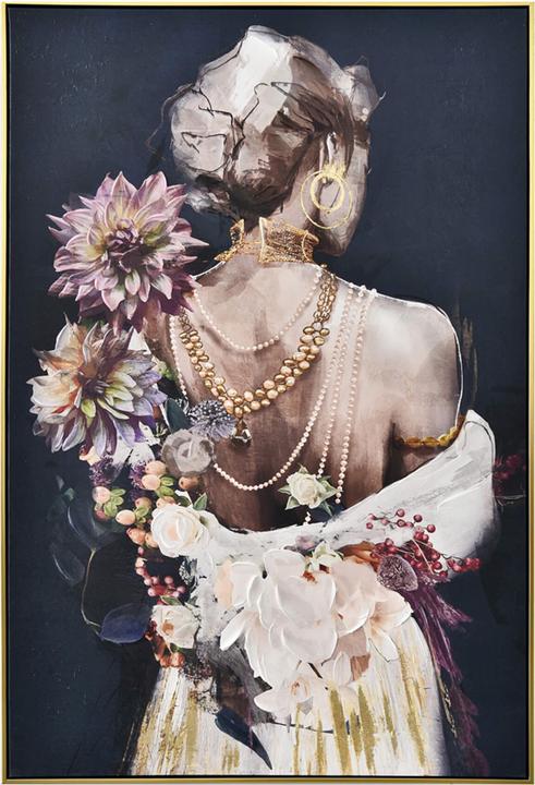 Produktbild Alldecor Schöner Rücken mit Perlenketten (82.5 x 122.5 cm)