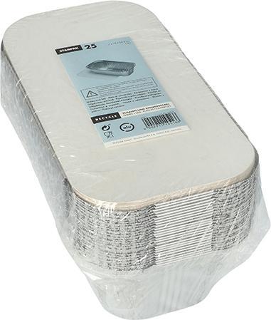 Image du produit Papstar 14516 Récipients alimentaires jetables en aluminium (25 x)