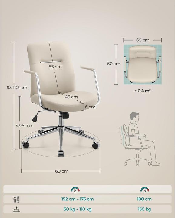 Actual product image Songmics Office chair