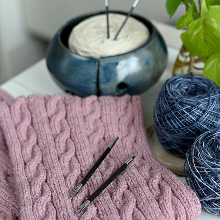 Actual product image Knitpro Interchangeable circular knitting needles KARBONZ