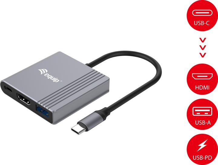 Image du produit equip USB-C Hub (USB-C, 3 Ports)