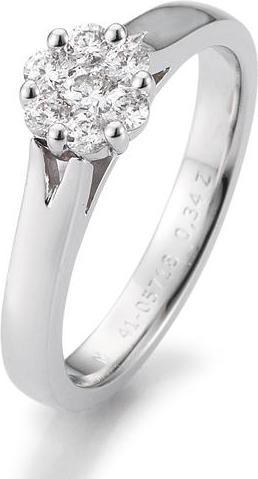 Actual product image Breuning Flower engagement ring (55, 585/14 K Gold)