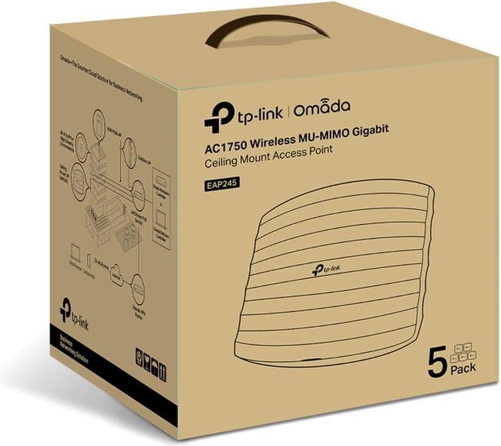 Actual product image TP-Link Access Point EAP245 5 pieces (1750 Mbit/s)