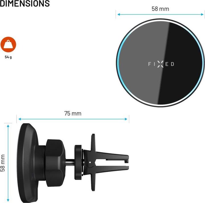 Productafbeelding Fixed Vaste MagRound-bevestiging voor draadloos opladen | MagRound | Bevestiging | Apple | iPhone (Apple iPhone 12)