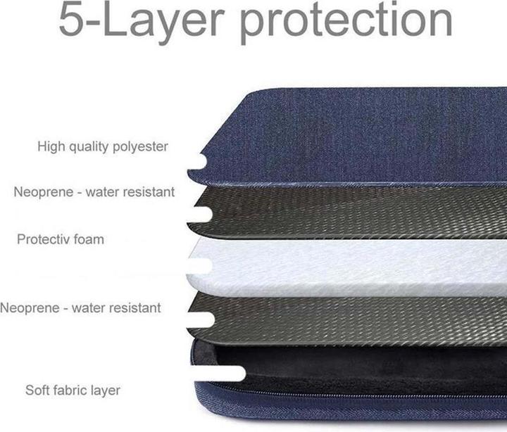 Produktbild Cadorabo Stoff Laptoptasche 13.3 Zoll (13.30", Universal)