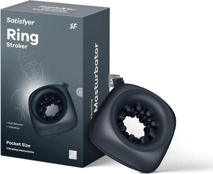 Actual product image Satisfyer Ring Stroker Masturbator & Vibrator (9.10 cm)
