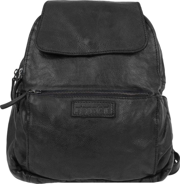 DSTRCT Harrington Road Leren Rugtas - Zwart (7 l)