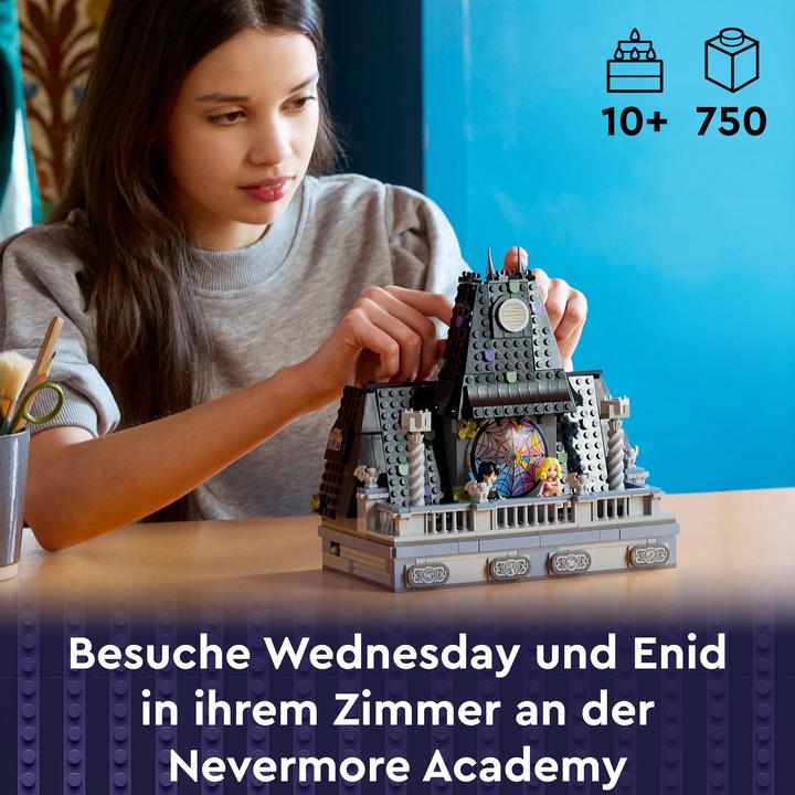Produktbild LEGO Wednesdays und Enids Zimmer im Studentenwohnheim (76781, LEGO Wednesday, LEGO Seltene Sets)