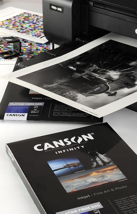 Actual product image Canson INFINITY photo paper "Platine Fibre Rag", 310 gsm, A4 (310 g/m², A4, 25 x)