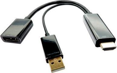Actual product image Rs Pro Male HDMI to Female DisplayPort Cable, 1080 (0.15 m, HDMI)
