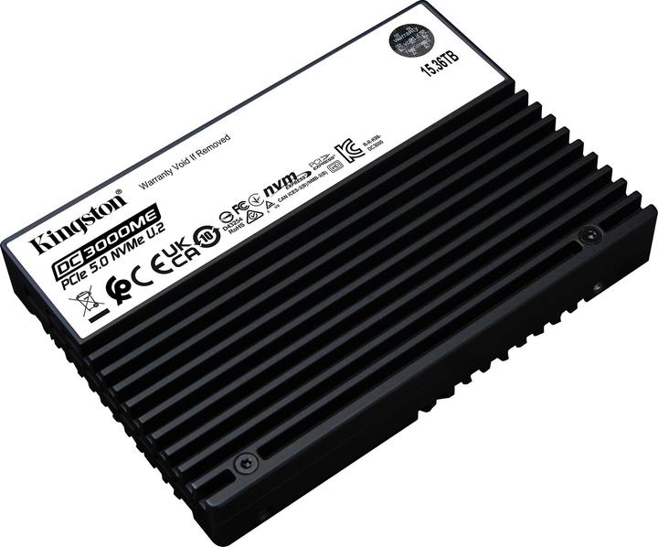 Actual product image Kingston 15.36TB DC3000ME U.2 PCIe 5.0 NVMe TCG Opal Enterprise SSD (15360 GB, 2.5")
