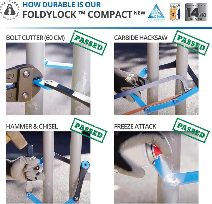 Image du produit Seatylock Antivol pliable (85 cm)