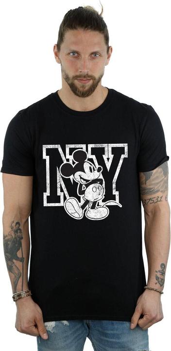 Actual product image Disney Mens Mickey Mouse NY Kicking T-Shirt (XXL)