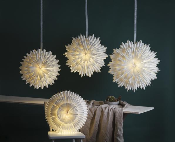 Produktbild Star Trading Stern Frost Papier, 50 cm, indoor