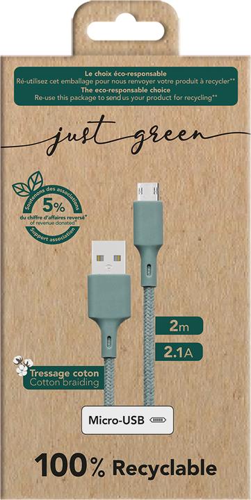 Produktbild Bigben USB / Micro-USB Kabel 2m (2 m)