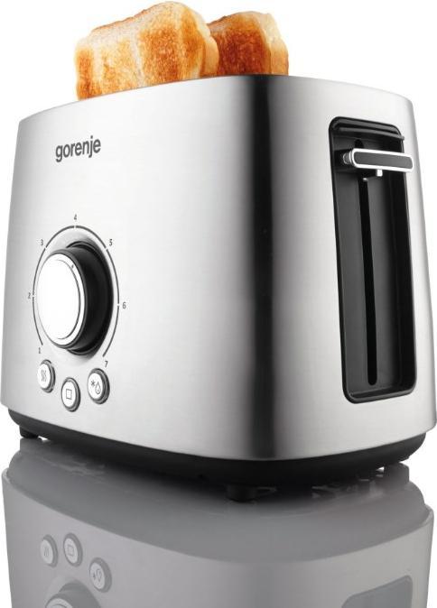 Actual product image Gorenje T1000E Toaster, Power 1000 W, Stainless Steel