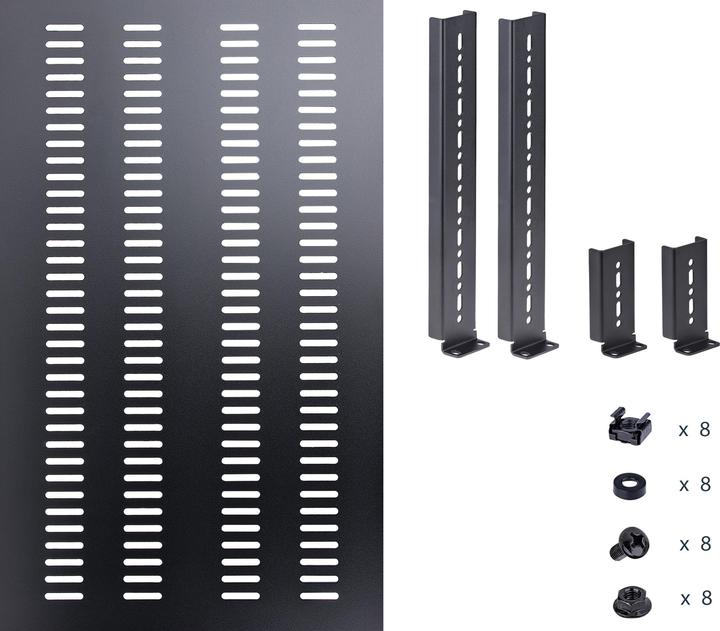 Immagine prodotto StarTech Ripiano regolabile 1U per server rack/cabinet fino a 113 kg - Scaffale per server 1U ventilato