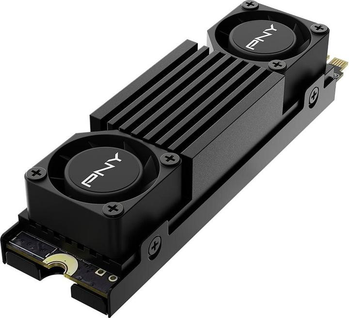 Actual product image PNY CS3150 1TB SSD M.2 GEN5 NVMe Black Heatsink (1000 GB, M.2 2280)
