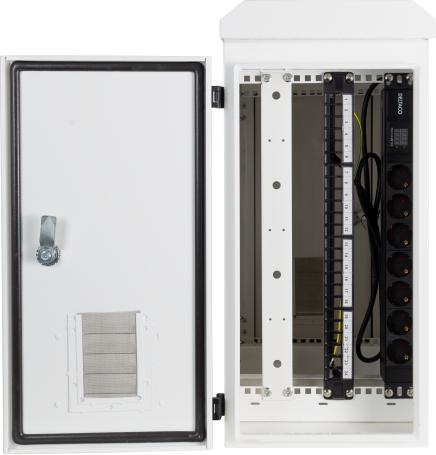 Actual product image Deltaco 19"-skåp, 6U, 600x280x600mm, v (10.86 RU, 19 inch rack)