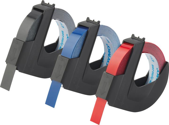 Immagine prodotto Dymo Nastro per goffratura 3D (0.90 cm, Blu, Nero, Rosso)