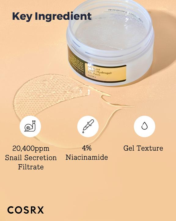 Image du produit Cosrx Advanced Snail Hydrogel Eye Patch (Patchs, Journée, Nuit)