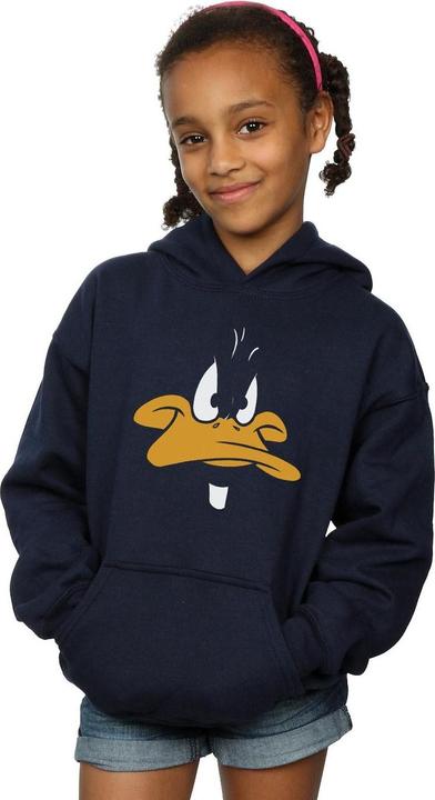 Actual product image Looney Tunes Girls Daffy Duck Big Face Hoodie (140, 146)
