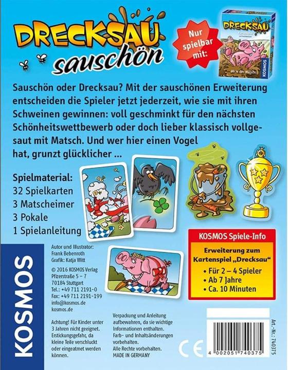 Produktbild Kosmos Drecksau Sauschön (Deutsch)