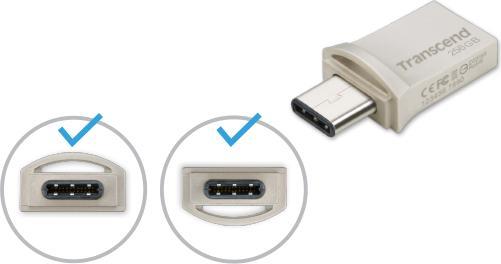 Produktbild Transcend USB-Stick 256GB JetFlash USB3.1,Pen Drive,OTG Type-A&C,Silver (256 GB, USB-C, USB-A)