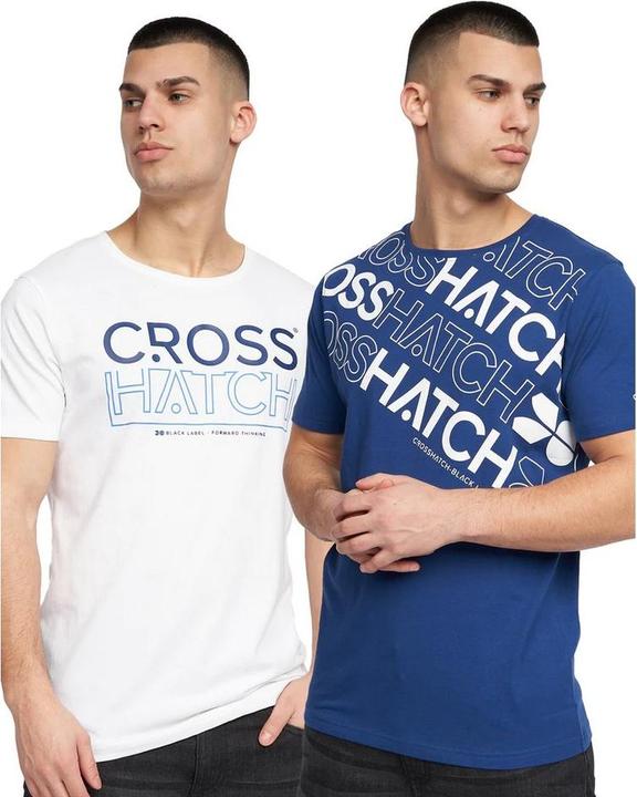 Crosshatch Mens Morland T-Shirt (Pack of 2) (S)