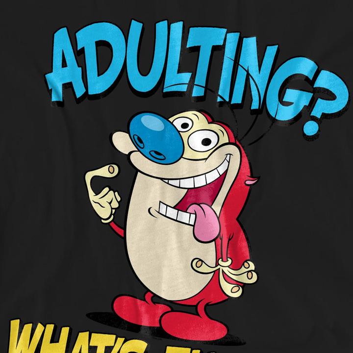 Image du produit Ren & Stimpy - T-shirt ADULTING - Adulte (M)